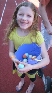 Girl with eggs