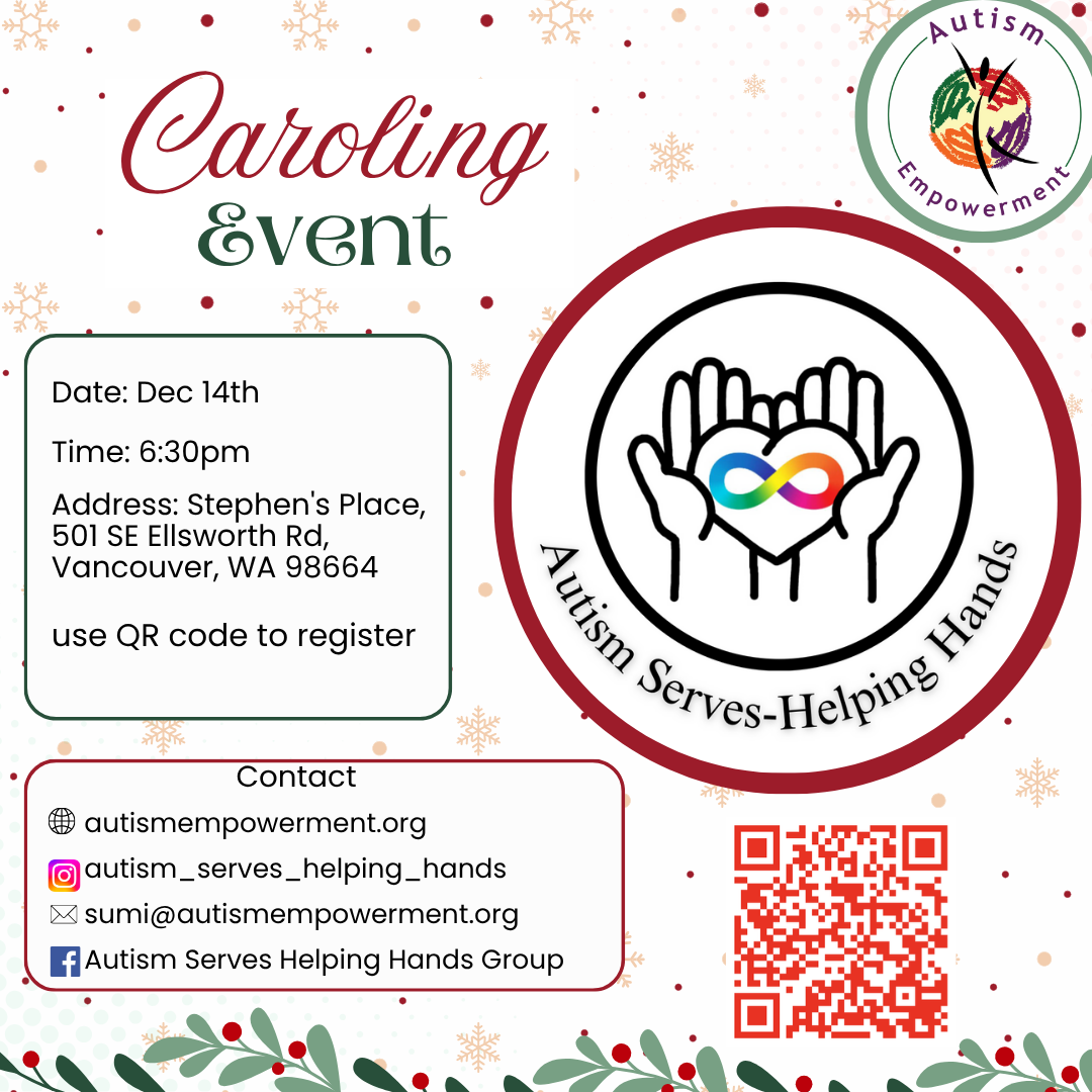 Caroling Service Project Autism Serves Helping Hands
