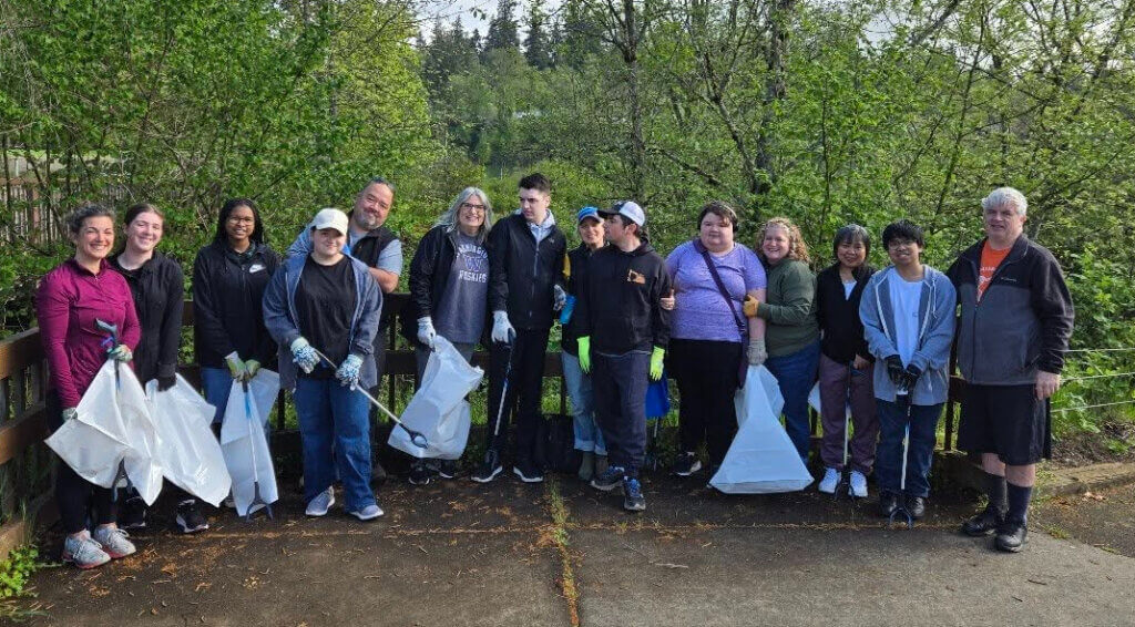 Autism Serves Helping Hands Park Cleanup